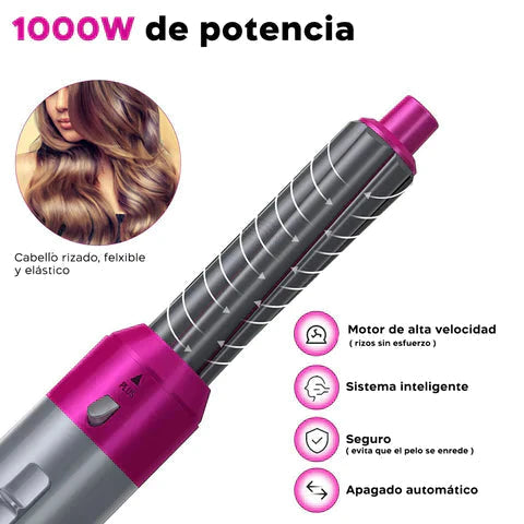 Cepillo Secador Alisador 5 En 1